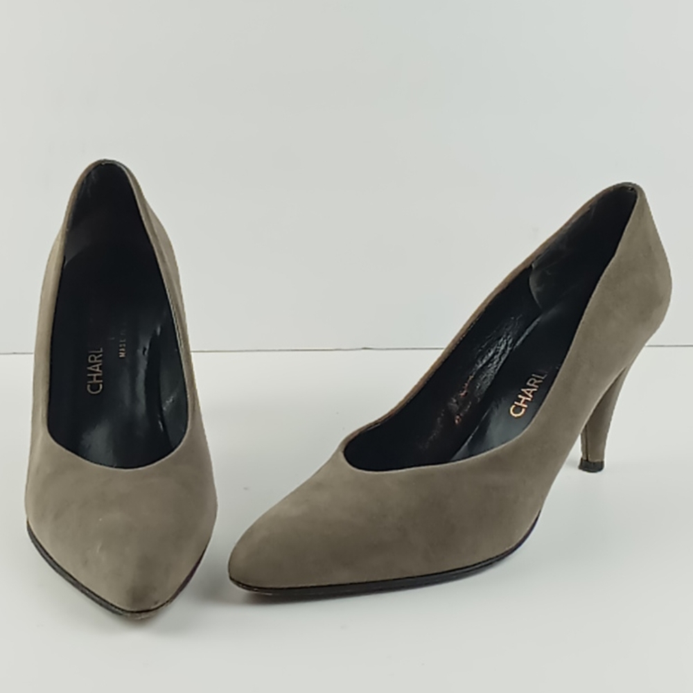 Vintage Charlie Jourdan Suede High Heels Made in France